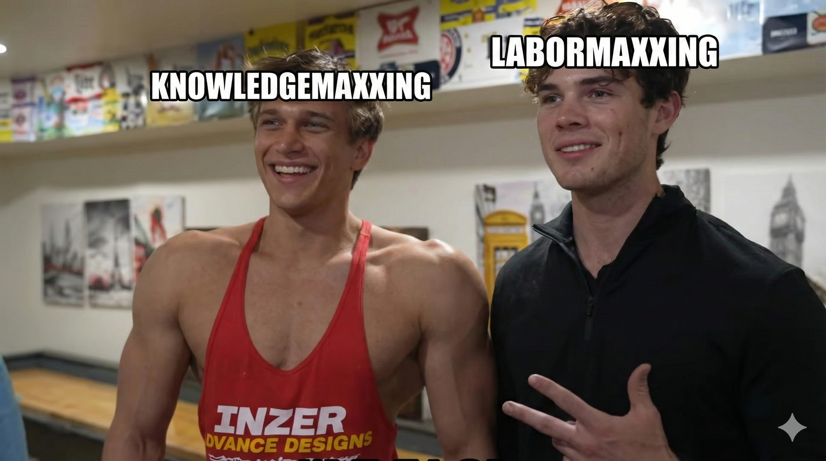 Clavicular frame mogging - KnowledgeMaxxing vs LaborMaxxing